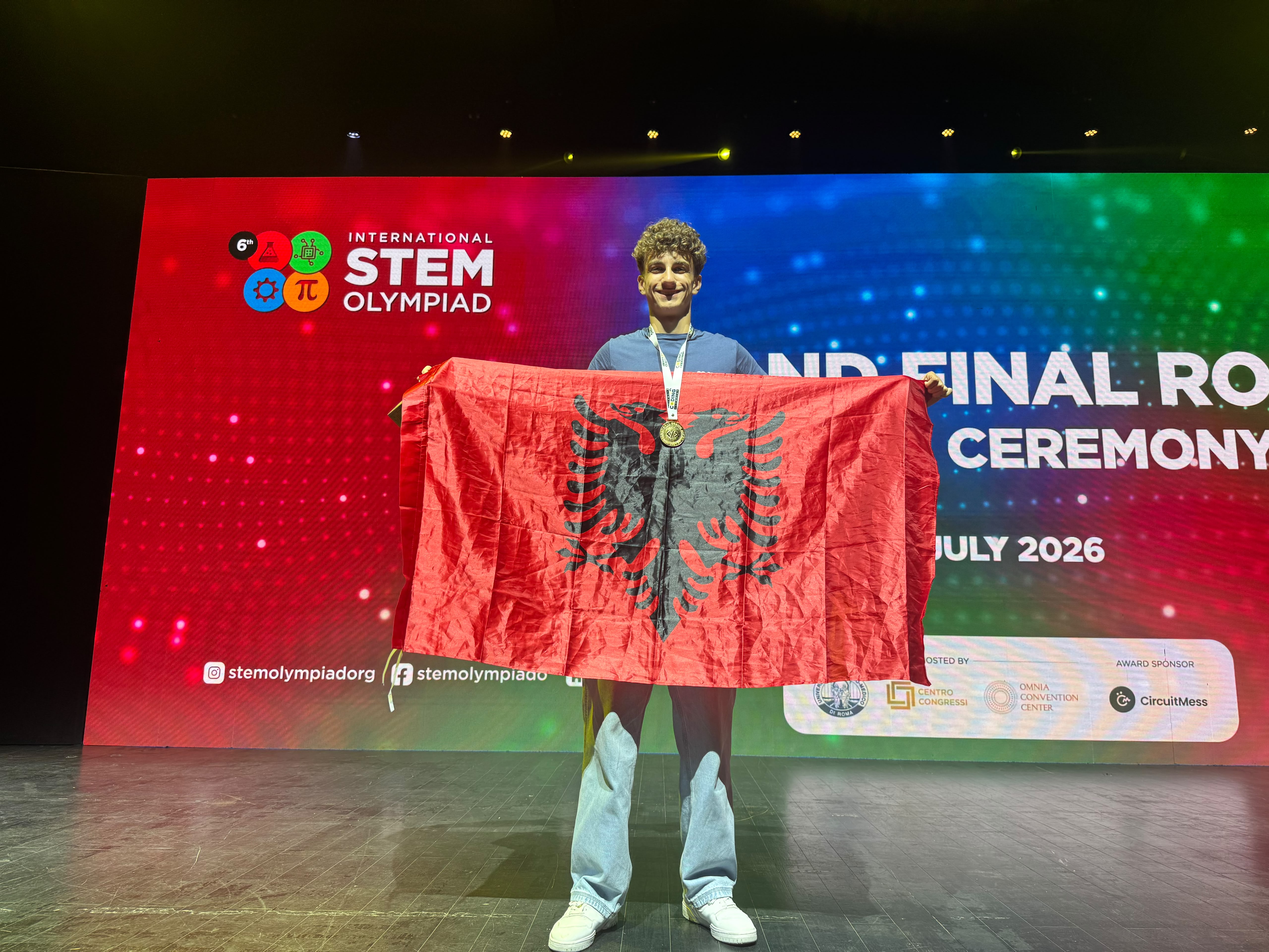 Eugen Papraniku me medalje në International STEM Olympiad 2026 në Romë